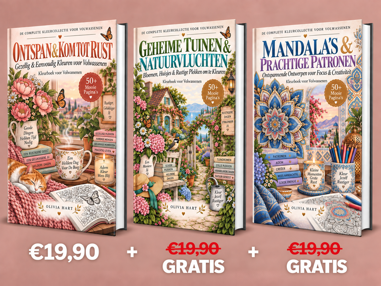 Drie kleurboeken voor de prijs van één