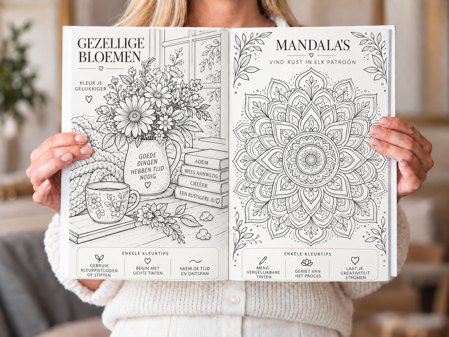 Ontspan & Kom tot rust, Geheime tuinen & Uitstapjes in de natuur en Mandala’s & Prachtige patronen