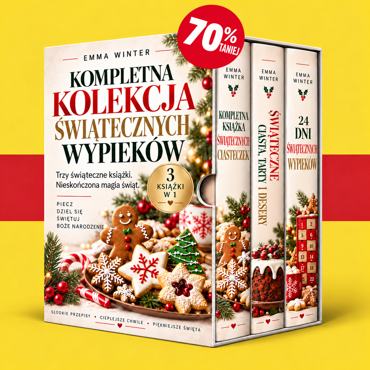 Kompletna kolekcja świątecznych wypieków + 2 DARMOWE KSIĄŻKI BONUSOWE