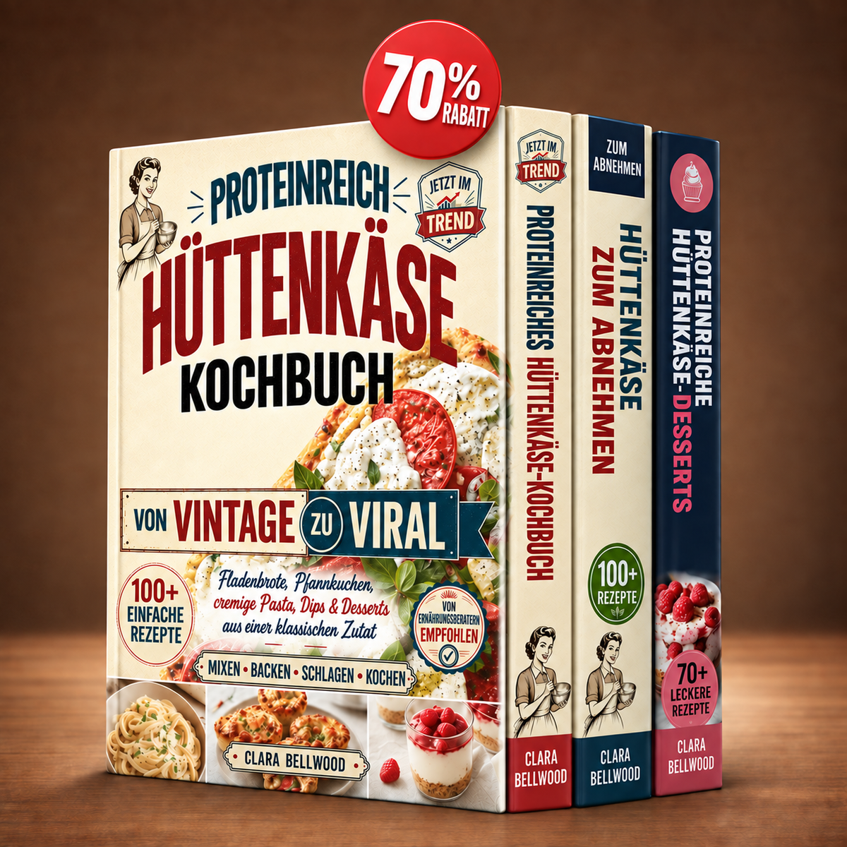 PROTEINREICH HÜTTENKÄSE KOCHBUCH + BONI