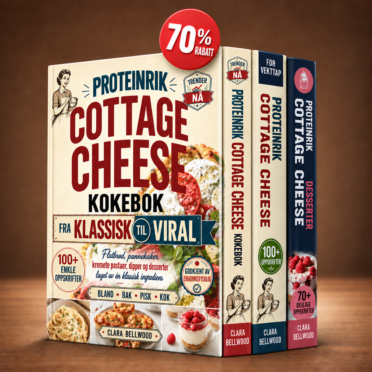 PROTEINRIK COTTAGE CHEESE KOKEBOK + BONUSER