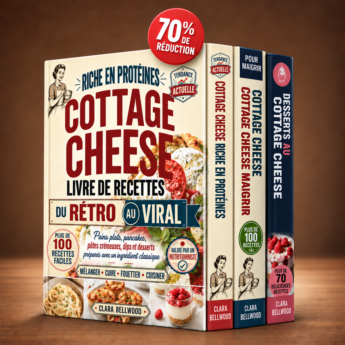 Livre de Recettes Protéinées au Cottage Cheese + 2 BONUS