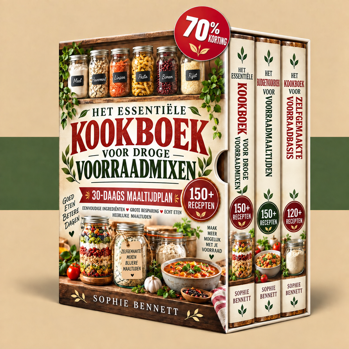 HET ESSENTIËLE KOOKBOEK VOOR DROGE VOORRAADMIXEN + BONUSSEN