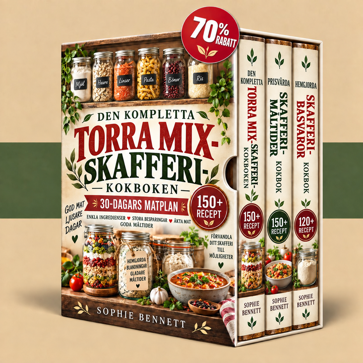 DEN KOMPLETTA TORRA MIX-SKAFFERI-KOKBOKEN + BONUSAR