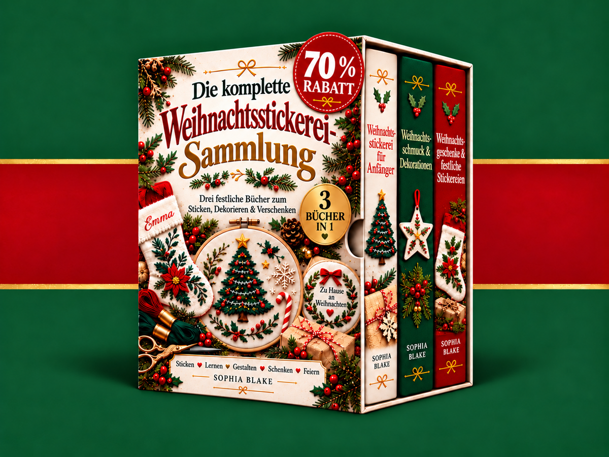 Die komplette Weihnachtsstickerei-Sammlung