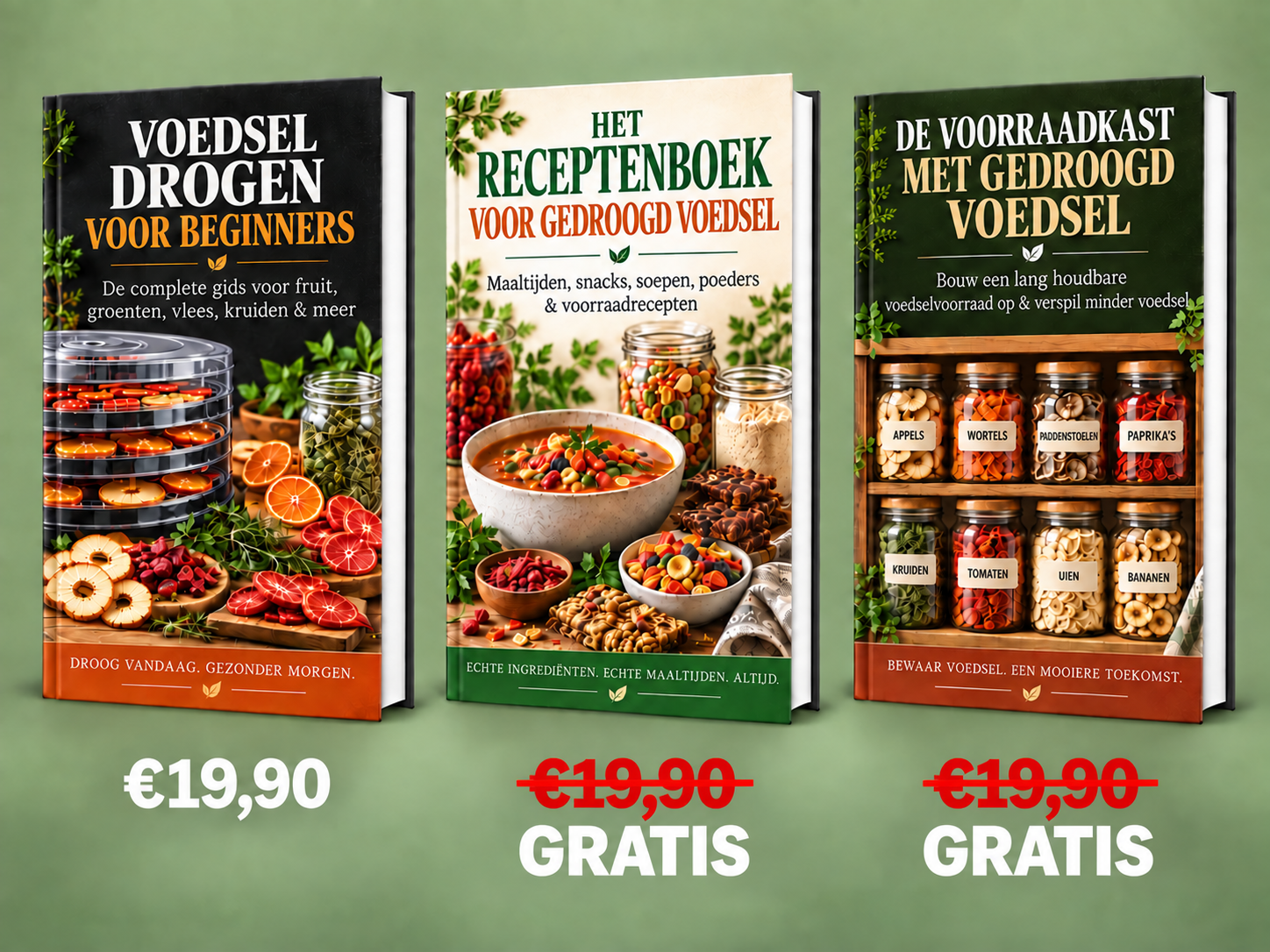Drie boeken voor de prijs van één