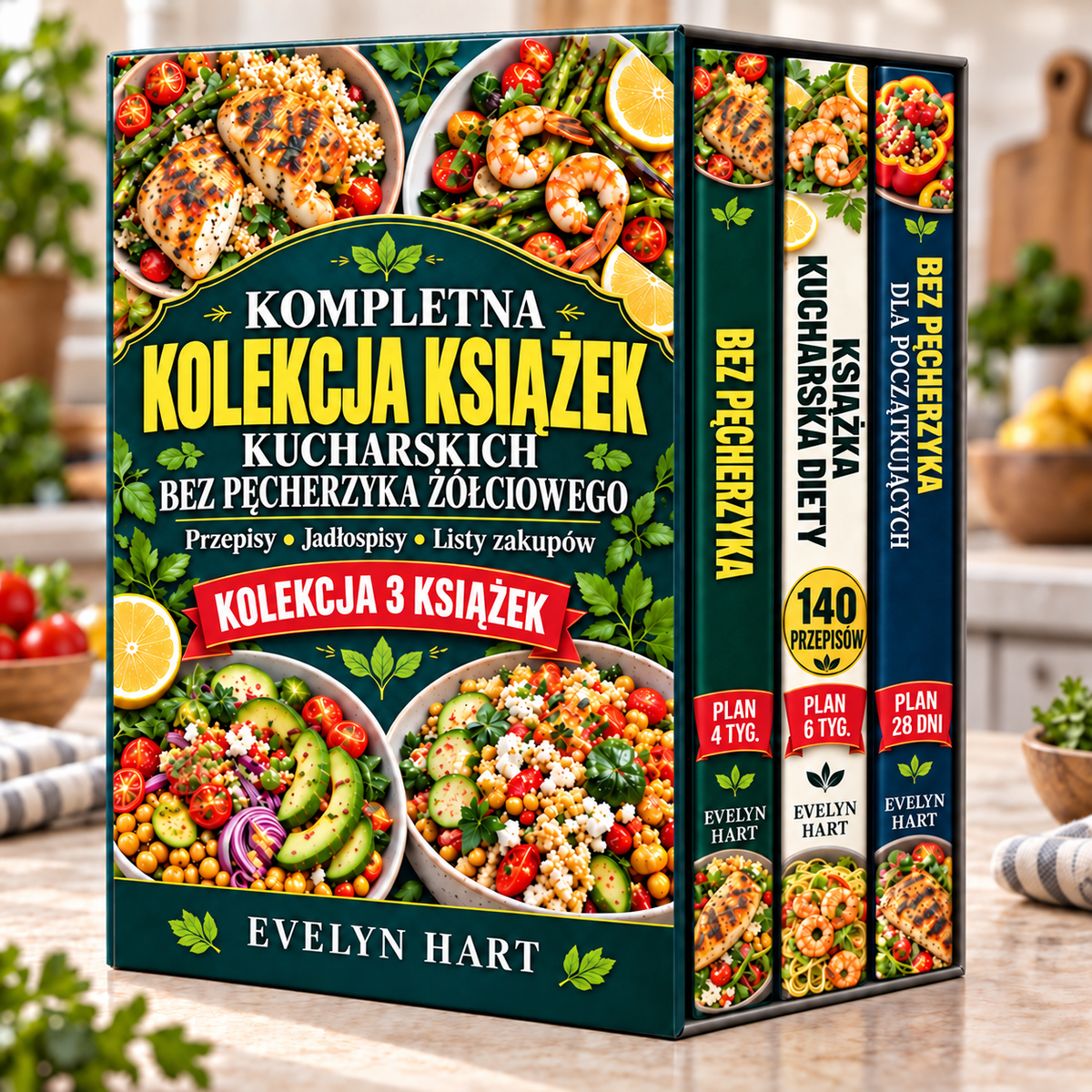 KOMPLETNA KOLEKCJA KSIĄŻEK KUCHARSKICH BEZ PĘCHERZYKA ŻÓŁCIOWEGO + BONUSY