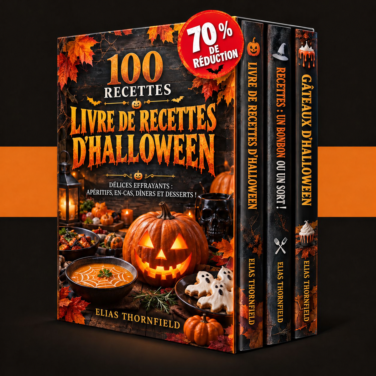 Le Coffret Ultime de Recettes d’Halloween + 2 LIVRES BONUS