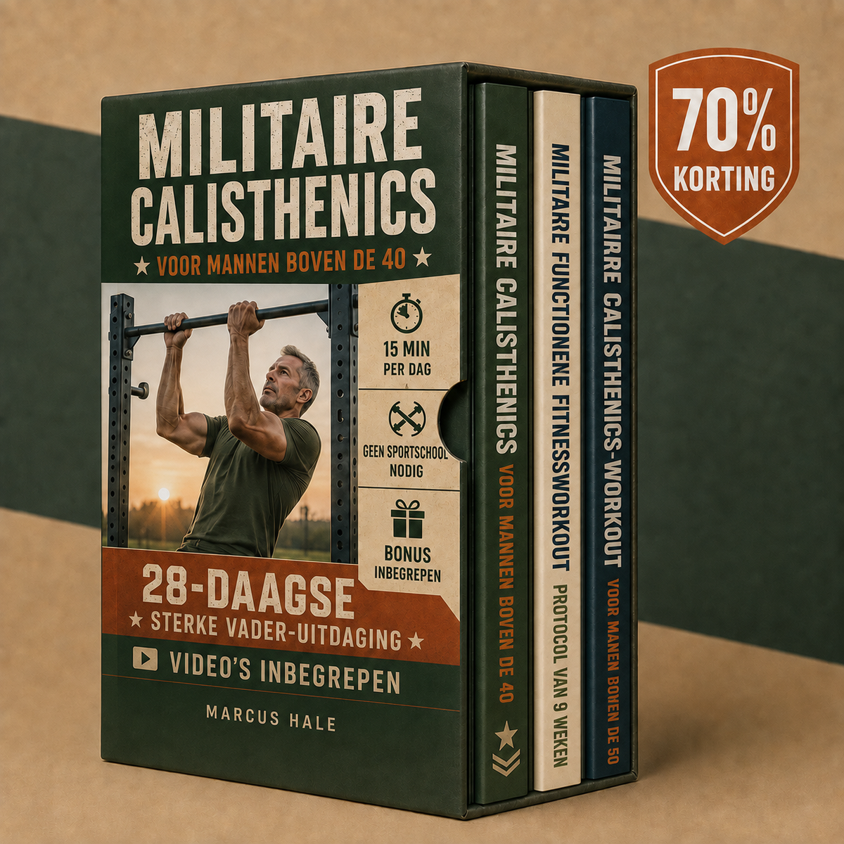 MILITAIRE CALISTHENICS VOOR MANNEN BOVEN DE 40 + BONUSSEN