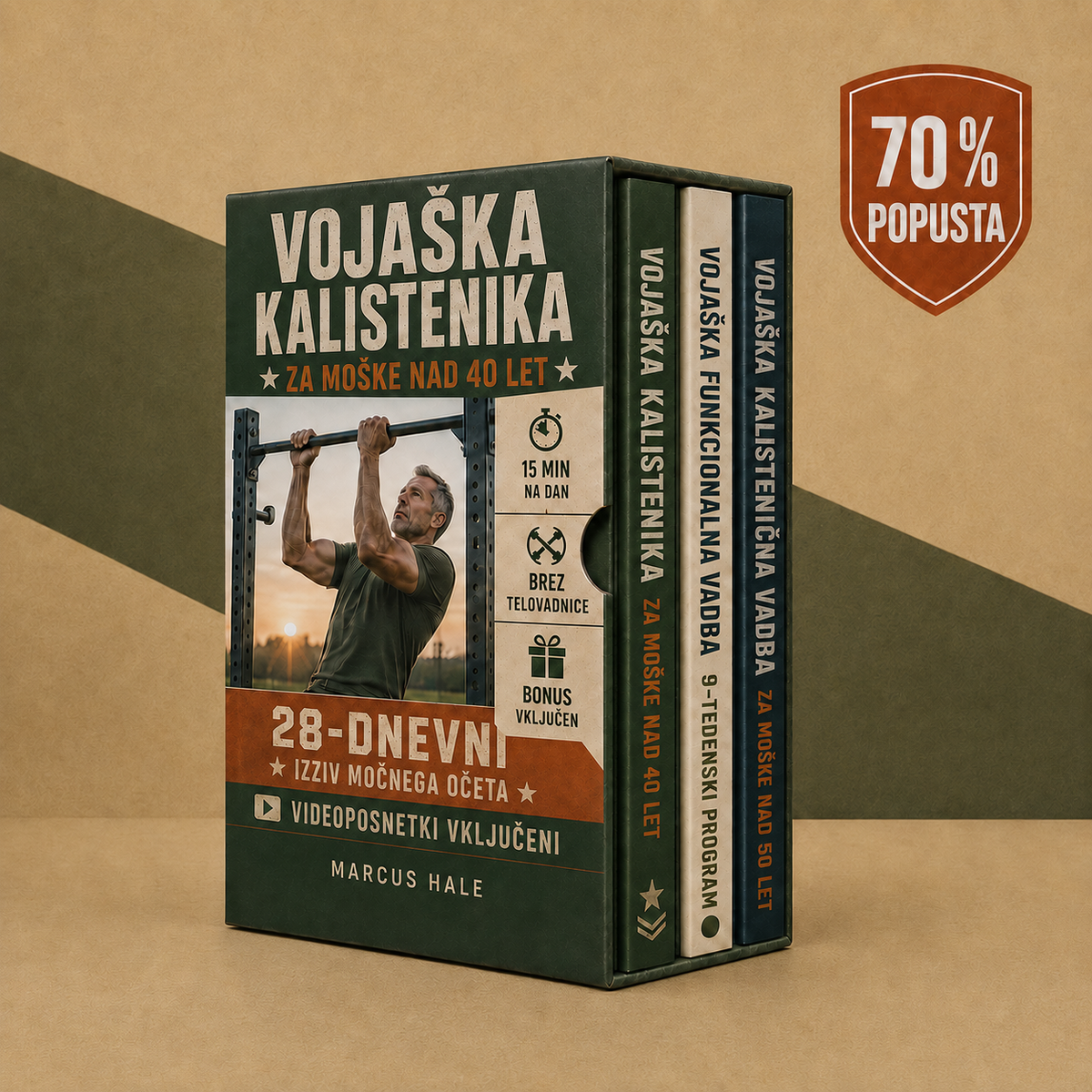 VOJAŠKA KALISTENIKA ZA MOŠKE NAD 40 LET + BONUSI