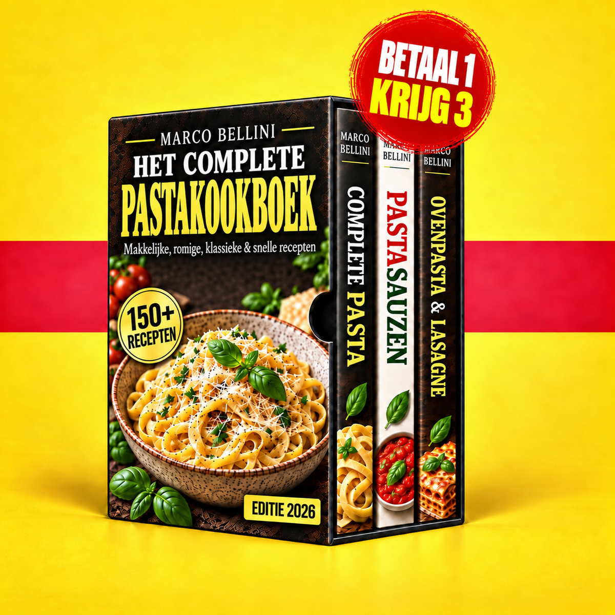 Het complete pastakookboek + 2 BONUSBOEKEN