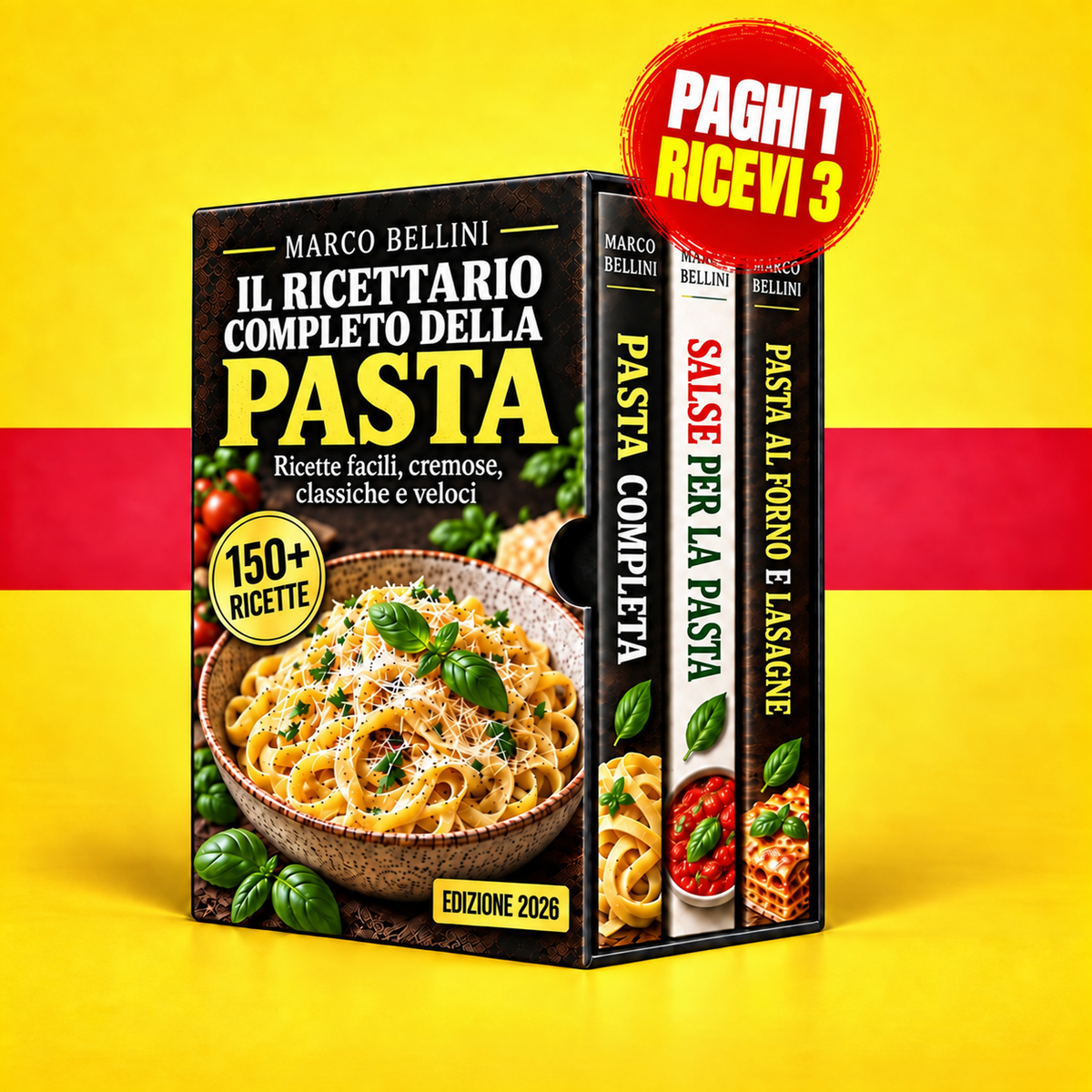 Il ricettario completo della pasta + 2 LIBRI BONUS