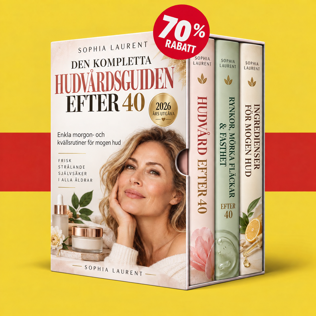 DEN KOMPLETTA HUDVÅRDSGUIDEN EFTER 40 + BONUSAR