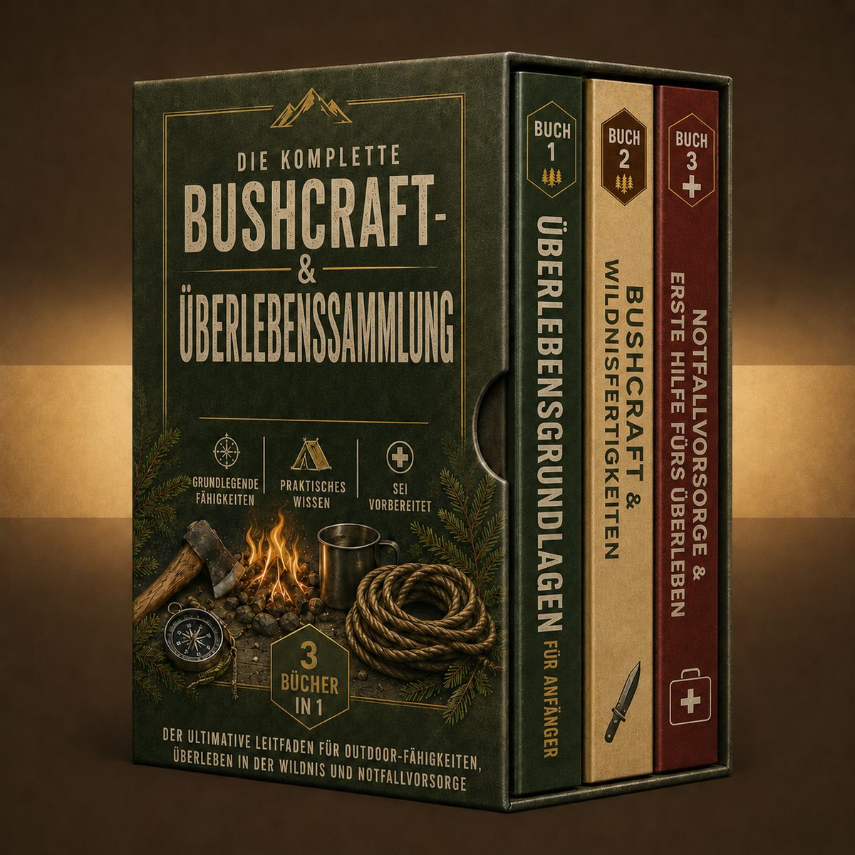 DIE KOMPLETTE BUSHCRAFT- & ÜBERLEBENSSAMMLUNG + BONI