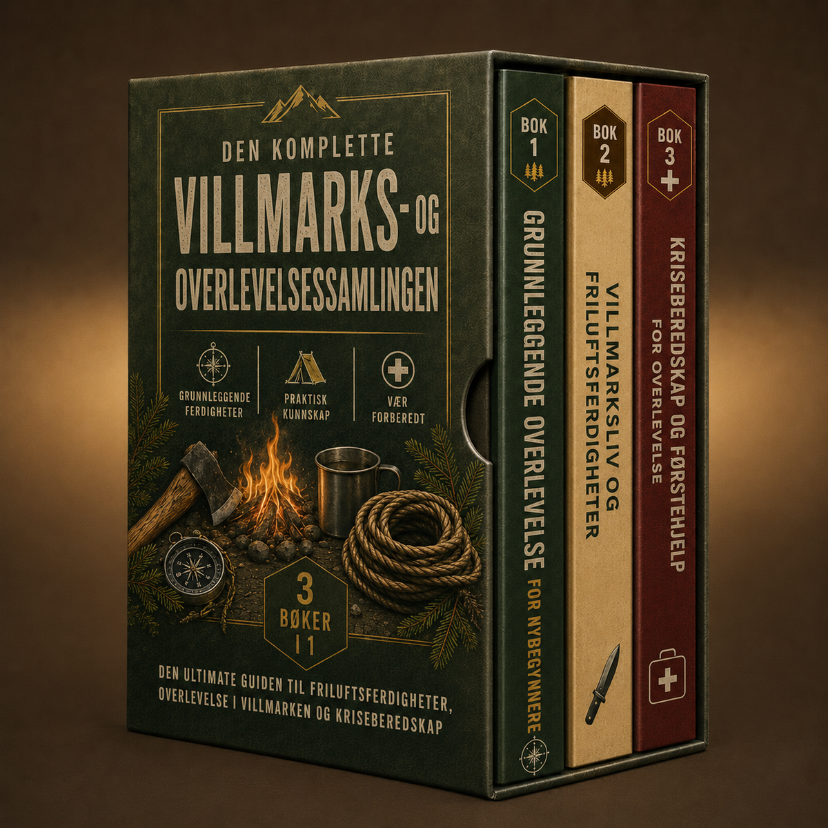 DEN KOMPLETTE VILLMARKS- OG OVERLEVELSESSAMLINGEN + BONUSER
