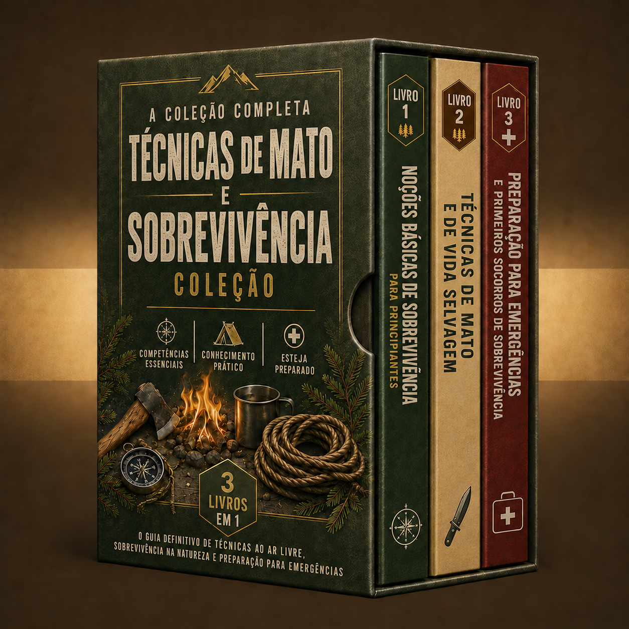 Coleção Completa de Sobrevivência e Preparação para Emergências + 2 Bónus