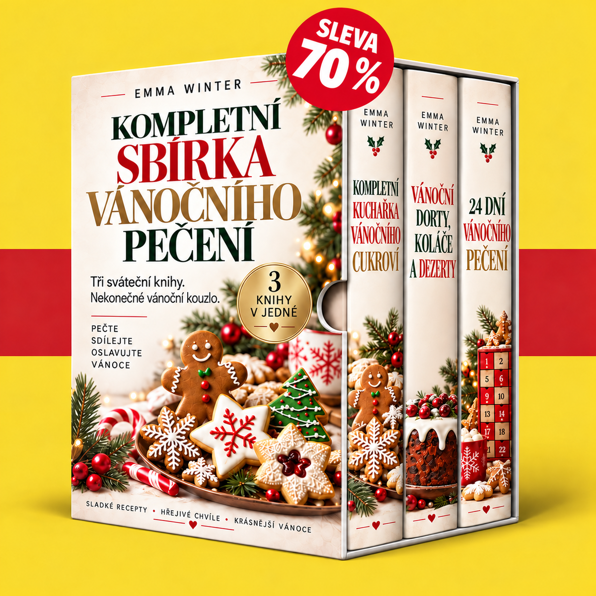 Kompletní kolekce vánočního pečení + 2 BONUSOVÉ KNIHY ZDARMA