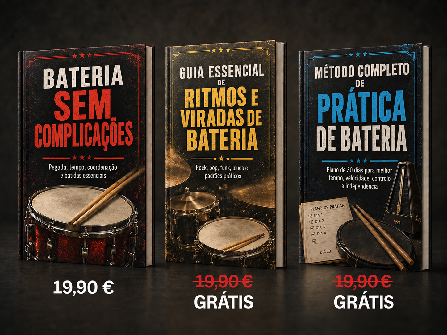 Receba três livros pelo preço de um