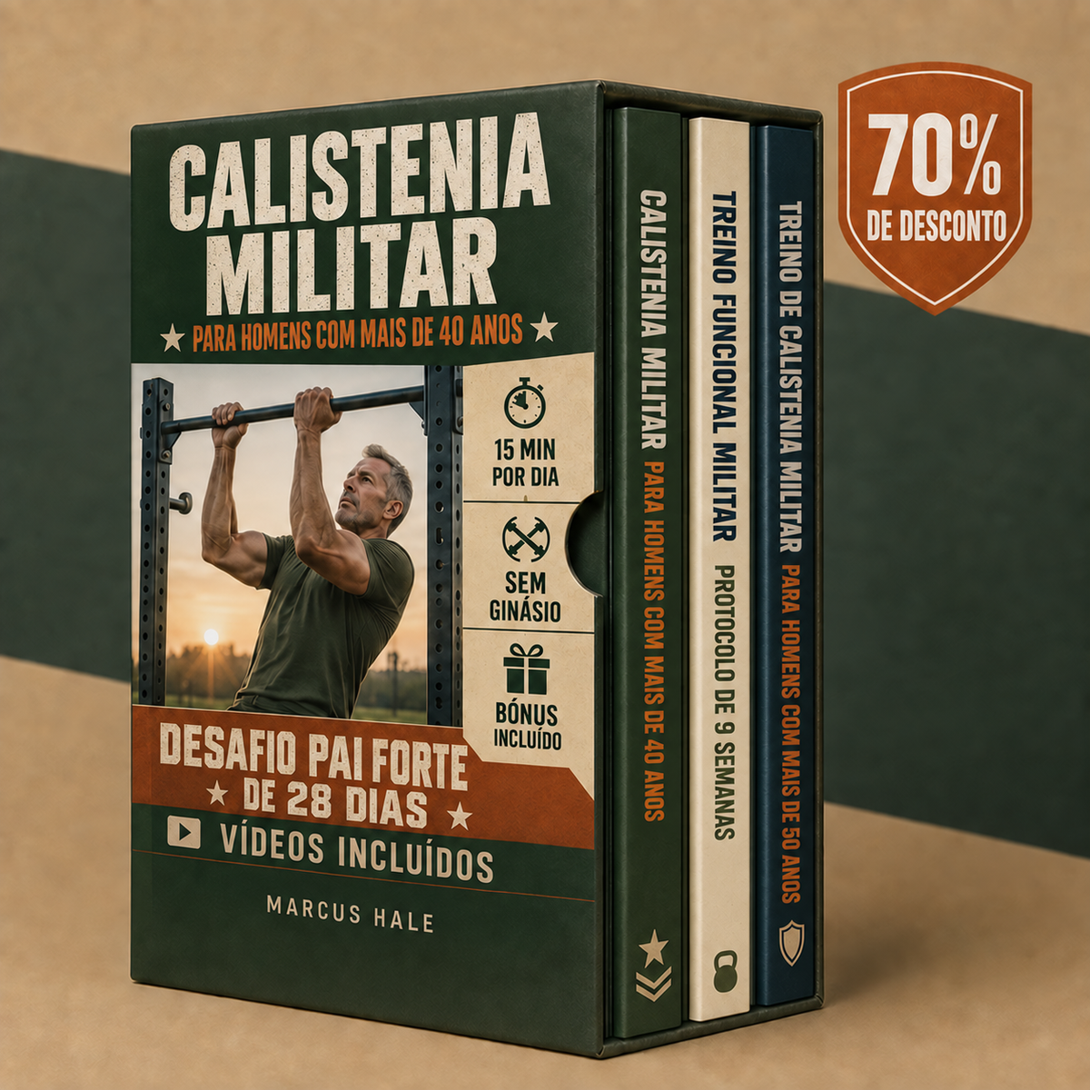 Calistenia Militar para Homens com Mais de 40 Anos — Conjunto Completo
