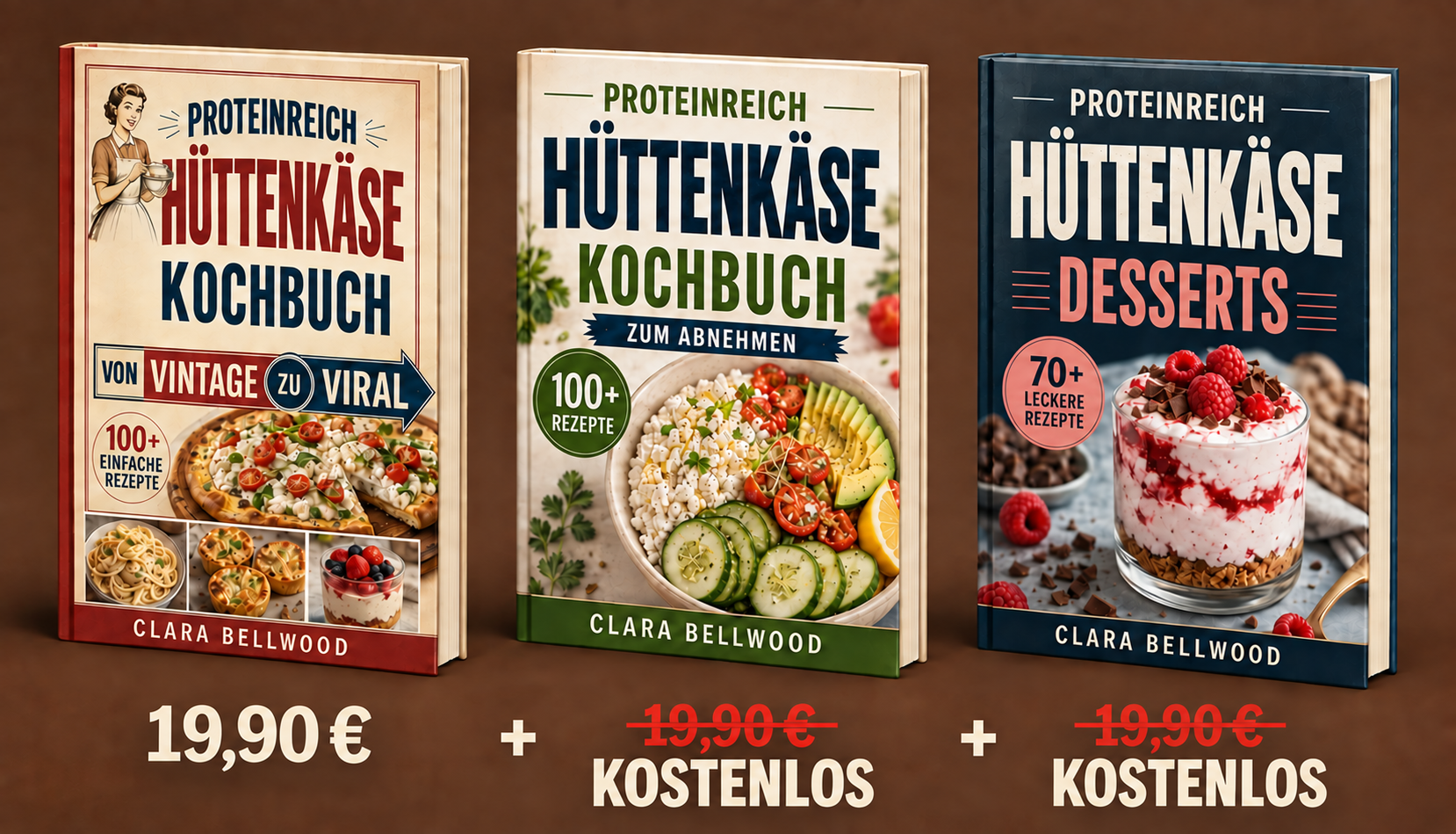 Proteinreich Hüttenkäse Kochbuch + 2 BONI