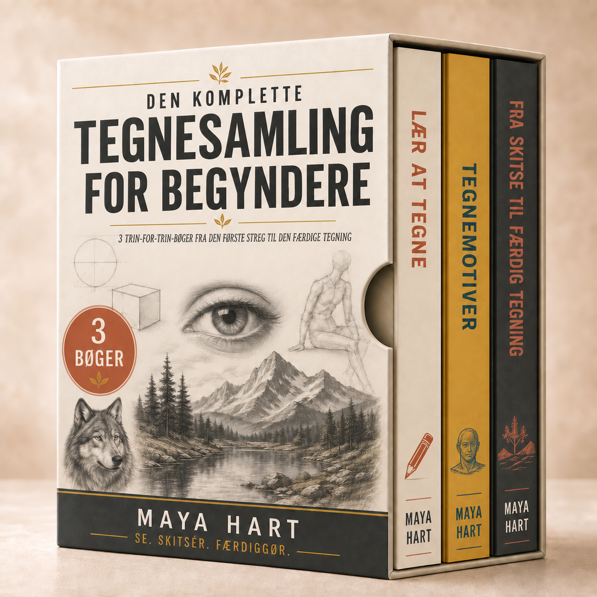 DEN KOMPLETTE TEGNESAMLING FOR BEGYNDERE + BONUSSER