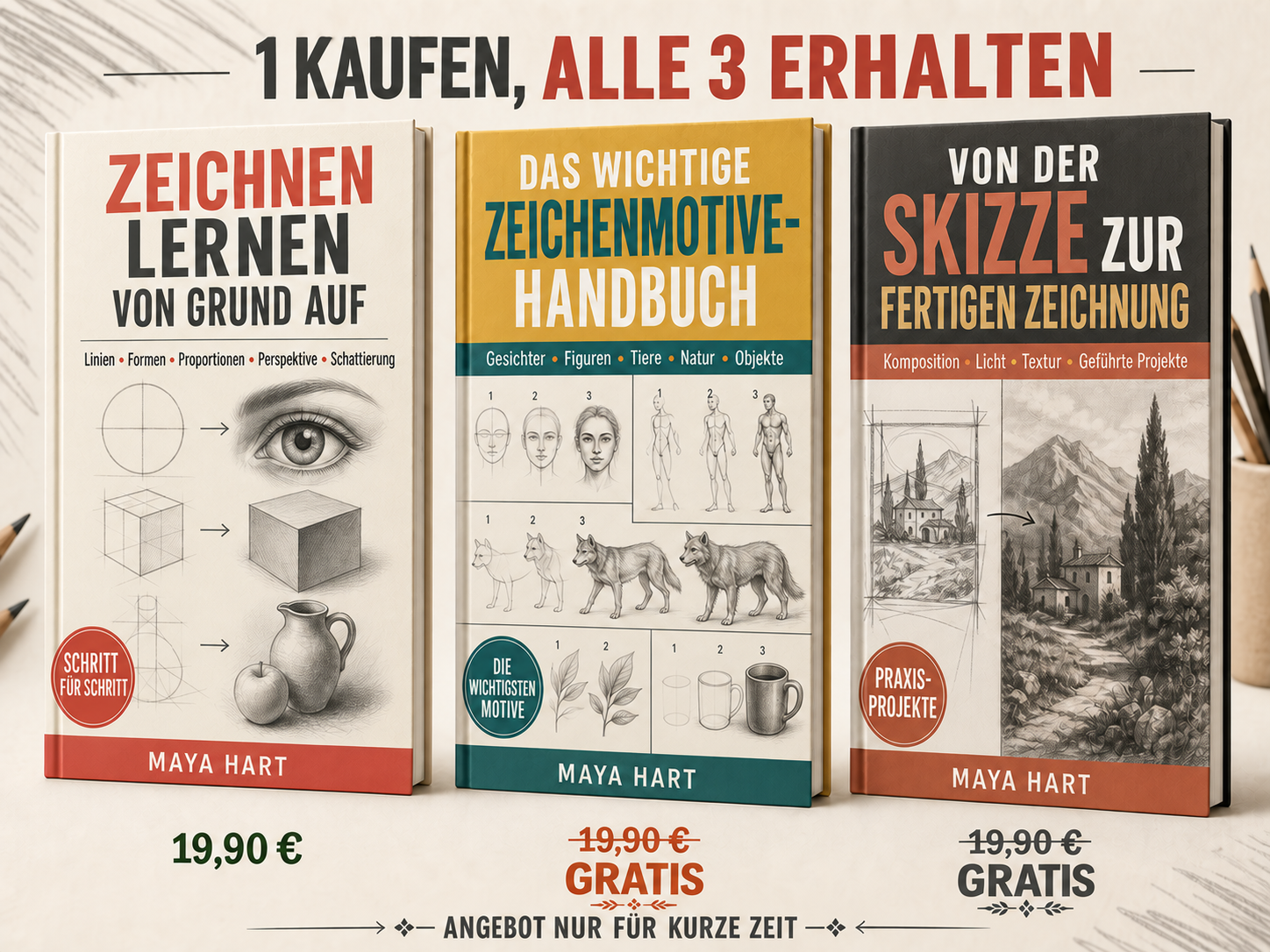 Das komplette Zeichenpaket für Anfänger