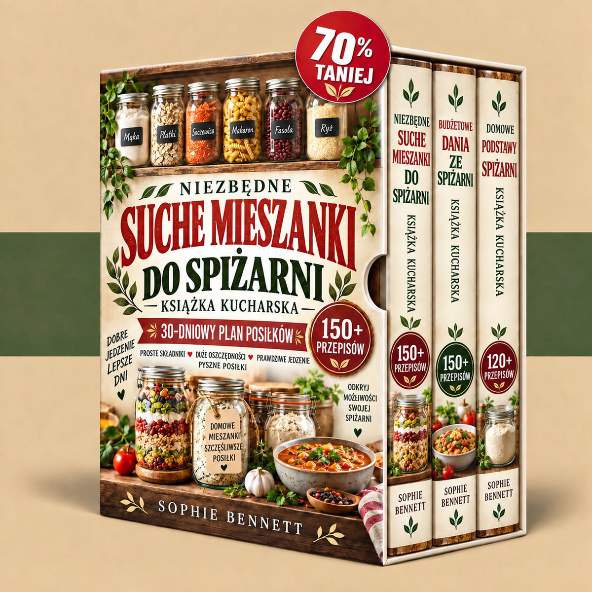NIEZBĘDNE SUCHE MIESZANKI DO SPIŻARNI – KSIĄŻKA KUCHARSKA + BONUSY