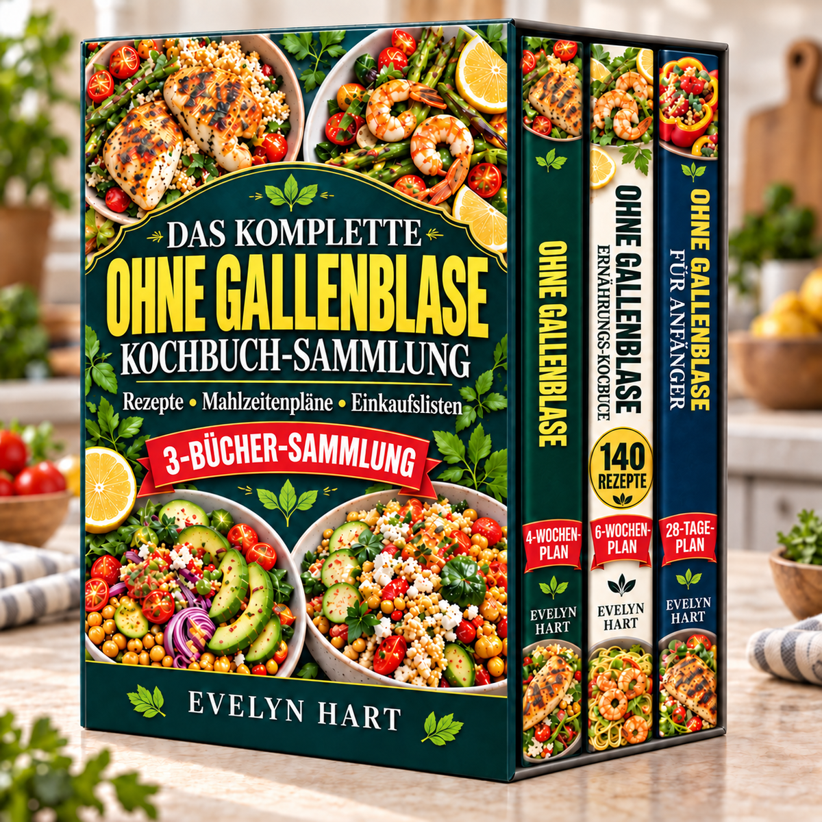 DAS KOMPLETTE OHNE GALLENBLASE KOCHBUCH-SAMMLUNG + BONI