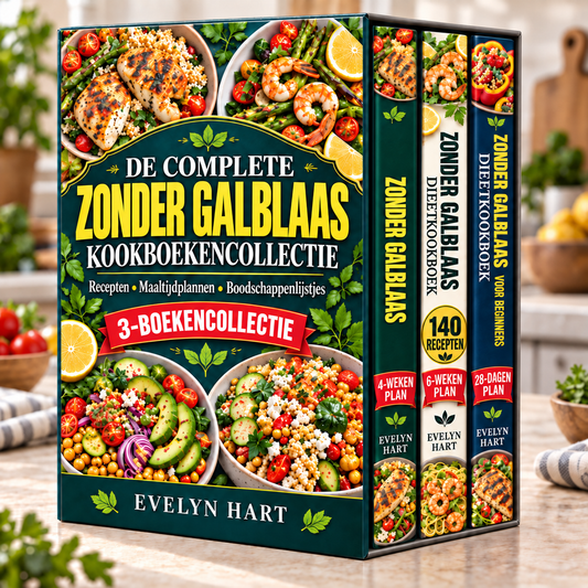 DE COMPLETE ZONDER GALBLAAS KOOKBOEKENCOLLECTIE + BONUSSEN