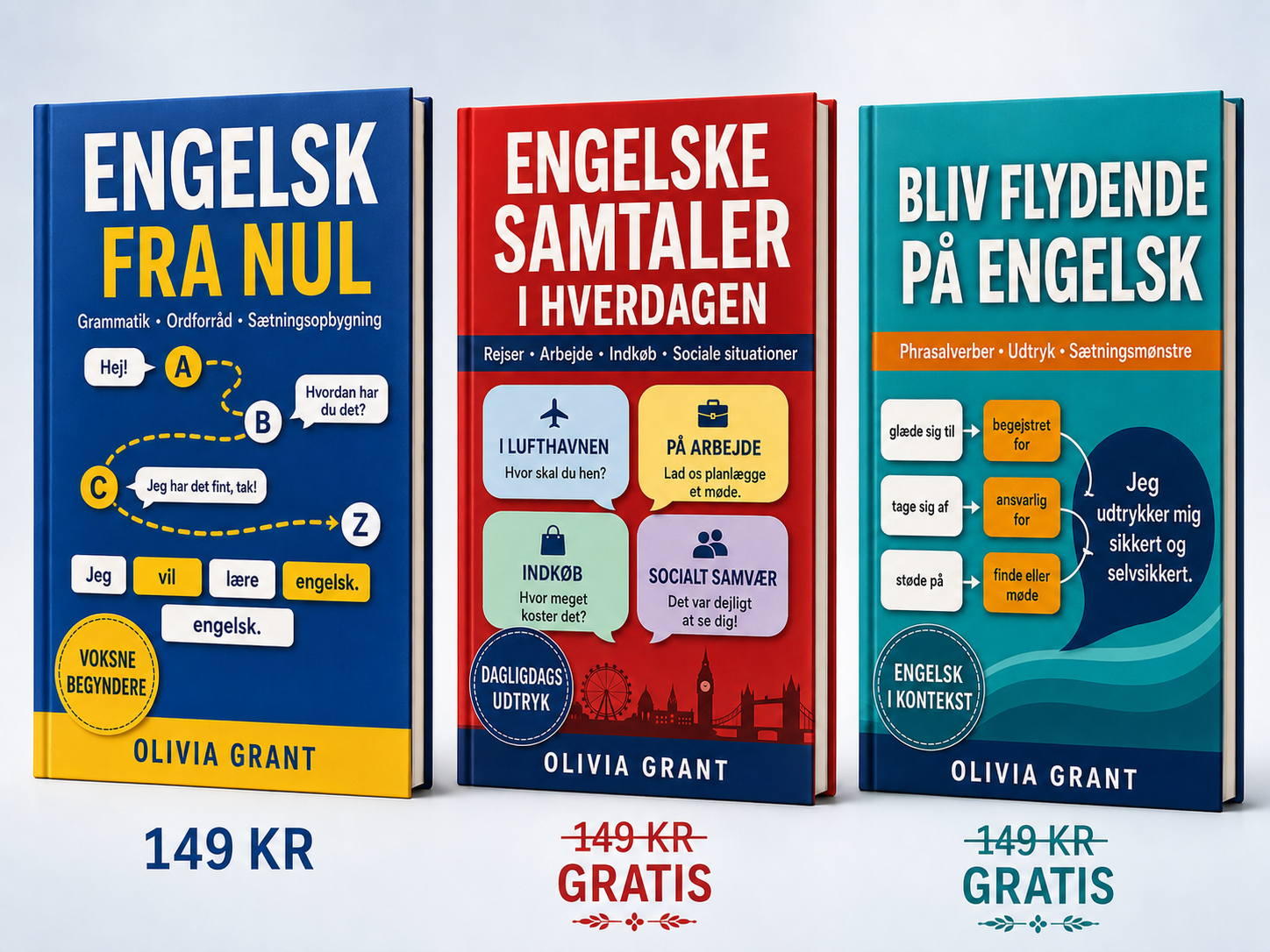 Engelsk fra bunden + 2 GRATIS BONUSBØGER