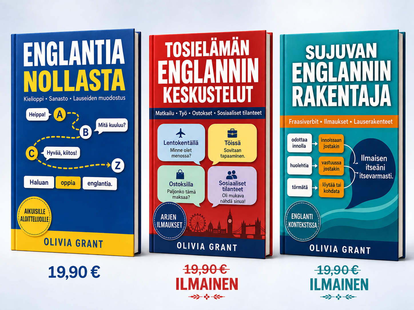 Englantia nollasta + 2 ILMAISTA BONUSKIRJAA