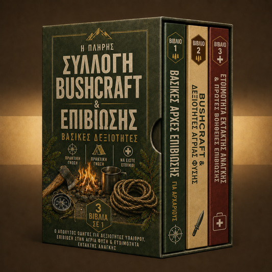 Η ΠΛΗΡΗΣ ΣΥΛΛΟΓΗ BUSHCRAFT & ΕΠΙΒΙΩΣΗΣ + ΜΠΟΝΟΥΣ