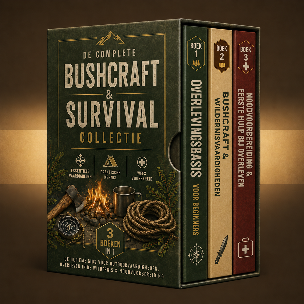 DE COMPLETE BUSHCRAFT & SURVIVAL COLLECTIE + BONUSSEN