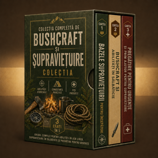 COLECȚIA COMPLETĂ DE BUSHCRAFT ȘI SUPRAVIEȚUIRE + BONUSURI