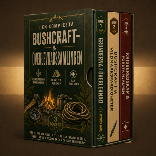 DEN KOMPLETTA BUSHCRAFT- & ÖVERLEVNADSSAMLINGEN + BONUSAR
