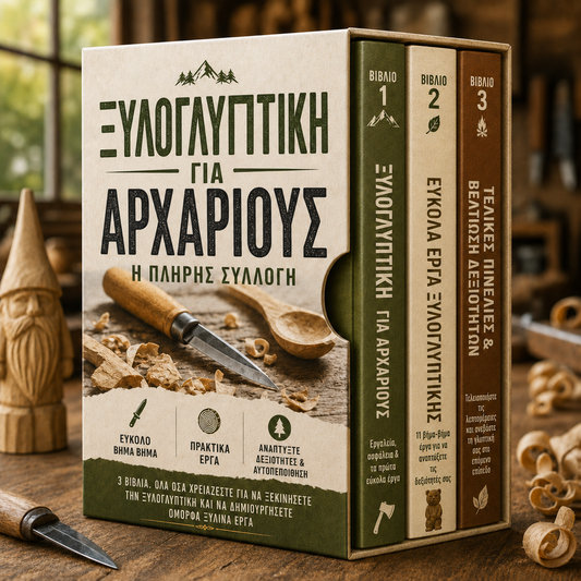 ΞΥΛΟΓΛΥΠΤΙΚΗ ΓΙΑ ΑΡΧΑΡΙΟΥΣ — Η ΠΛΗΡΗΣ ΣΥΛΛΟΓΗ + ΜΠΟΝΟΥΣ